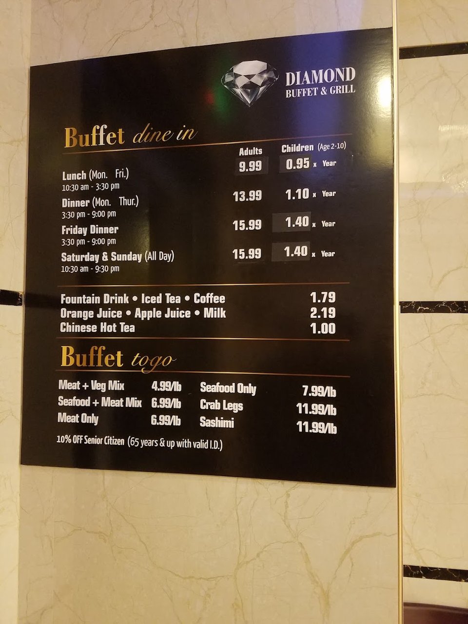 Mixed hot dishes beside salad bar selections.